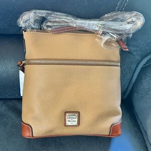 Dooney & Bourke Brown Leather Messenger Bag